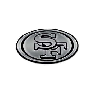 WinCraft San Francisco 49ers Chrome Auto Emblem