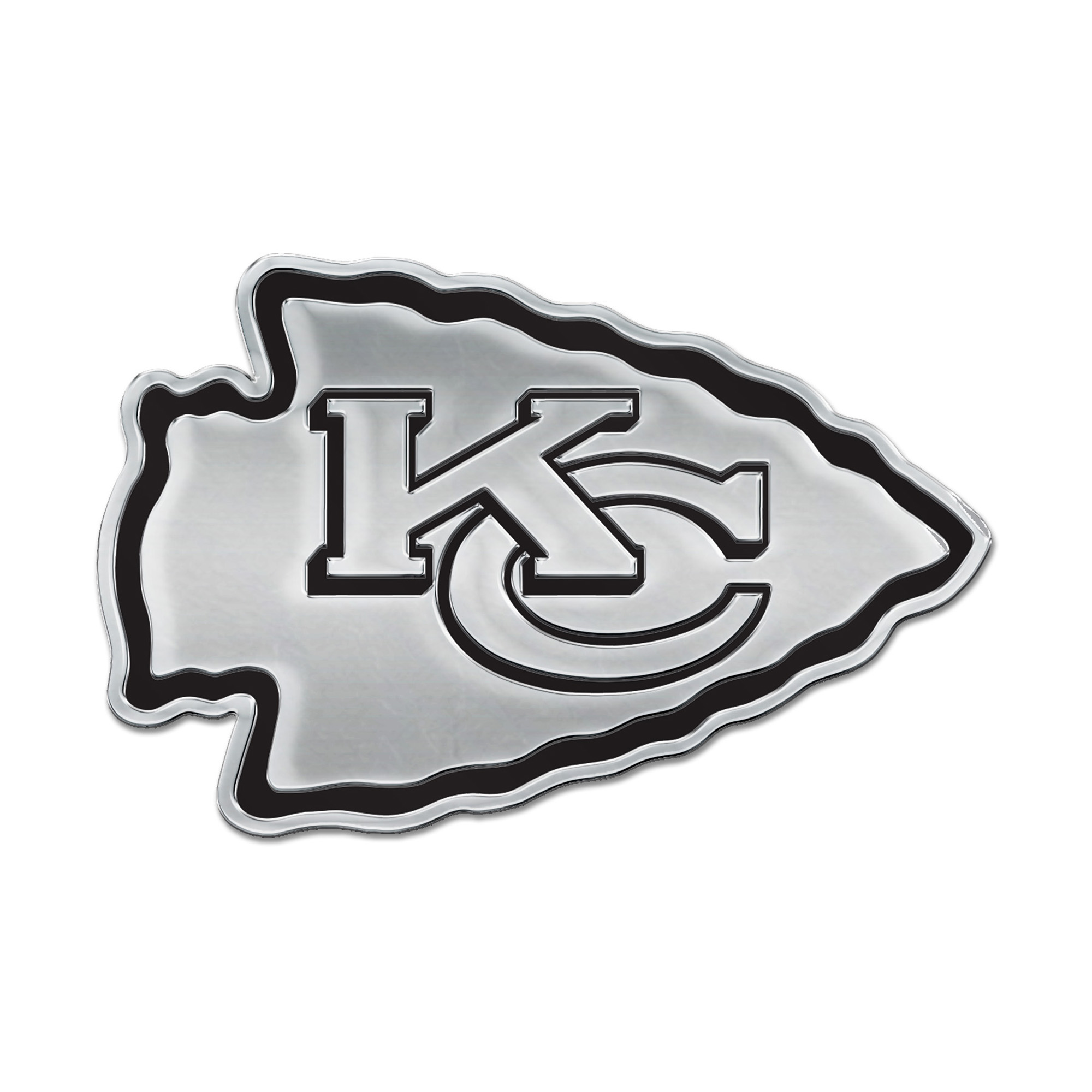 WinCraft Kansas City Chiefs Chrome Auto Emblem