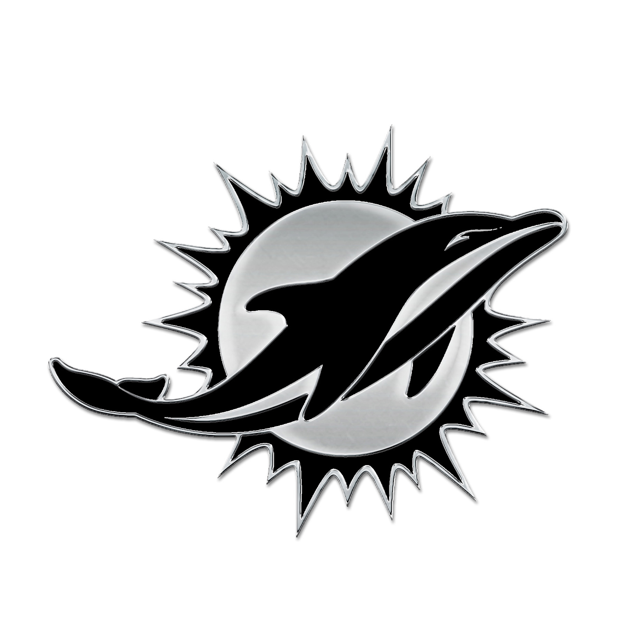 WinCraft Miami Dolphins Chrome Auto Emblem