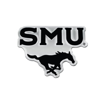 WinCraft SMU Mustangs Chrome Auto Emblem