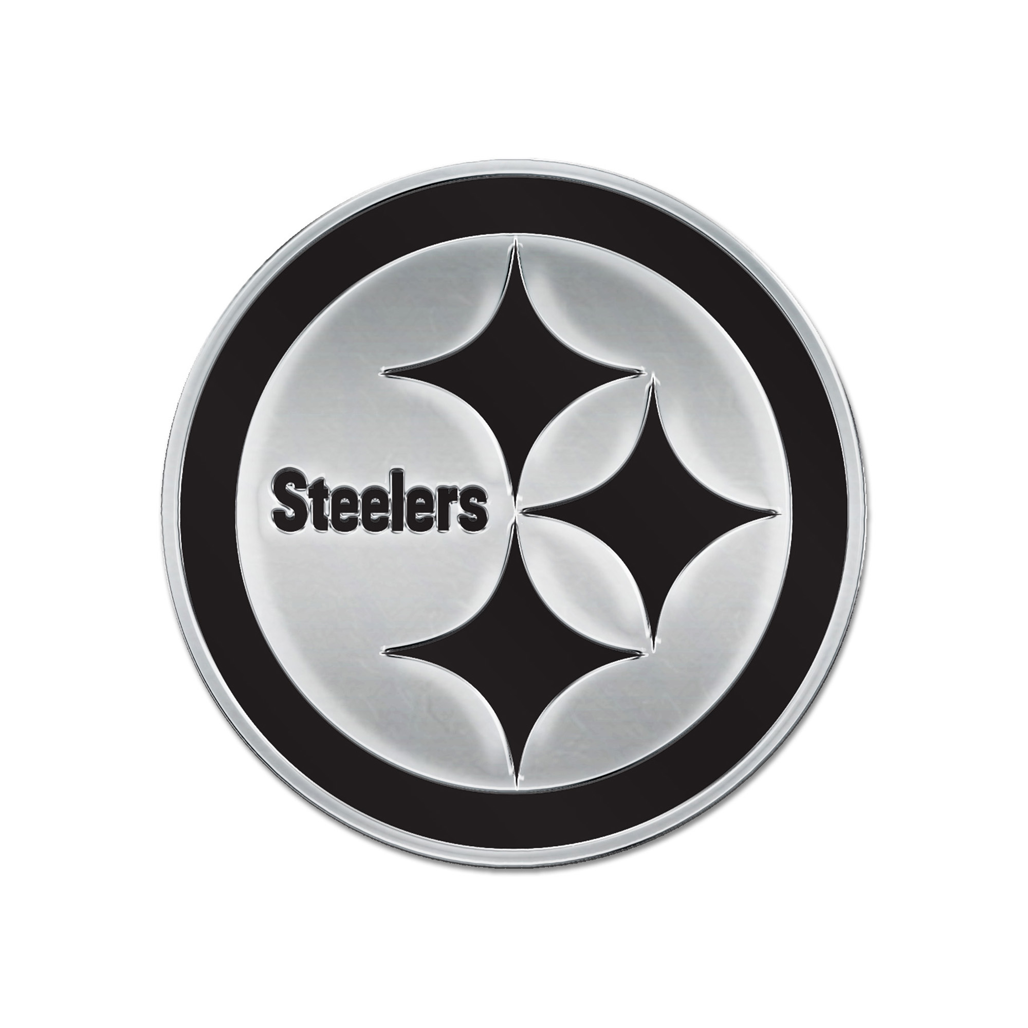 WinCraft Pittsburgh Steelers Chrome Auto Emblem