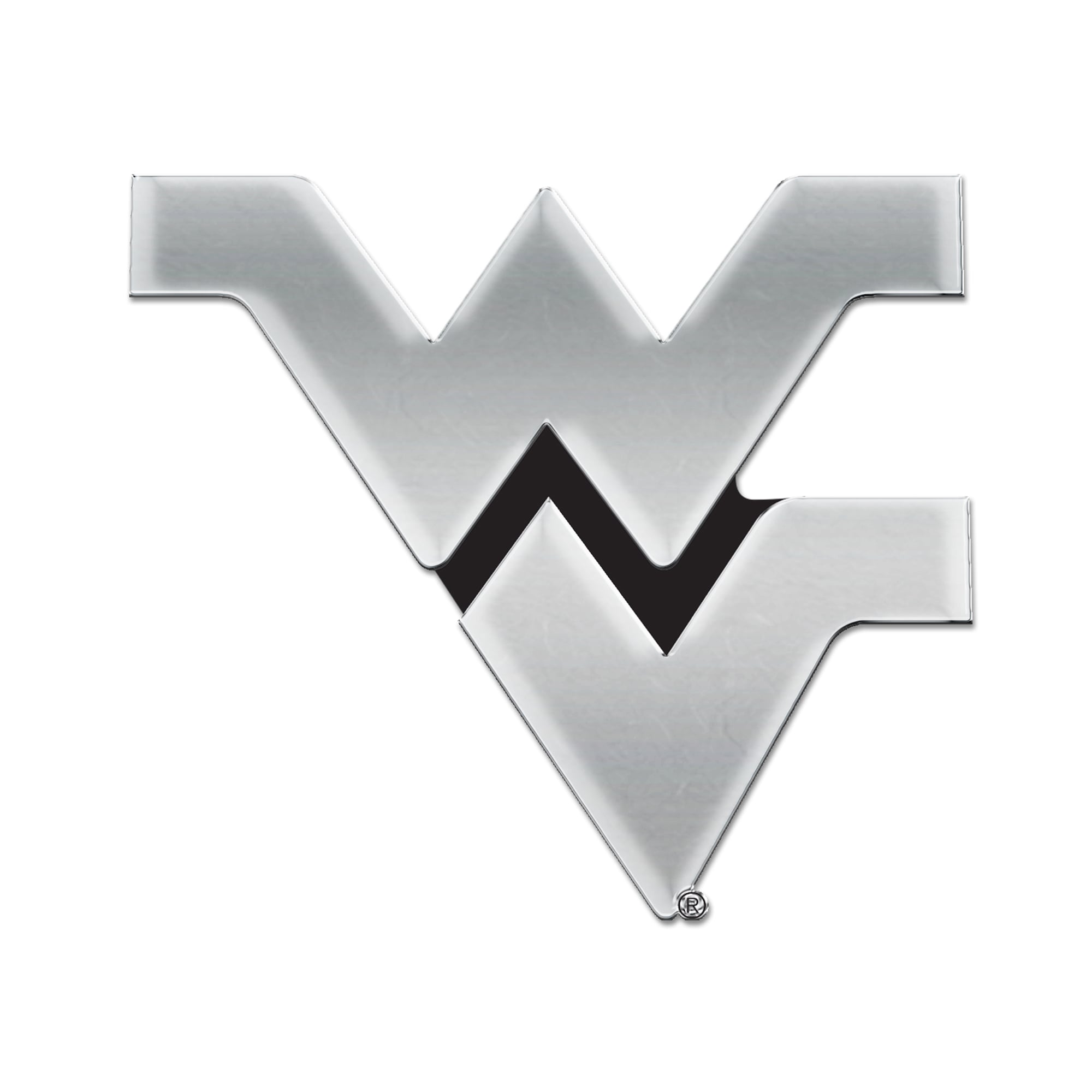 WinCraft West Virginia Mountaineers Chrome Auto Emblem