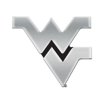 WinCraft West Virginia Mountaineers Chrome Auto Emblem