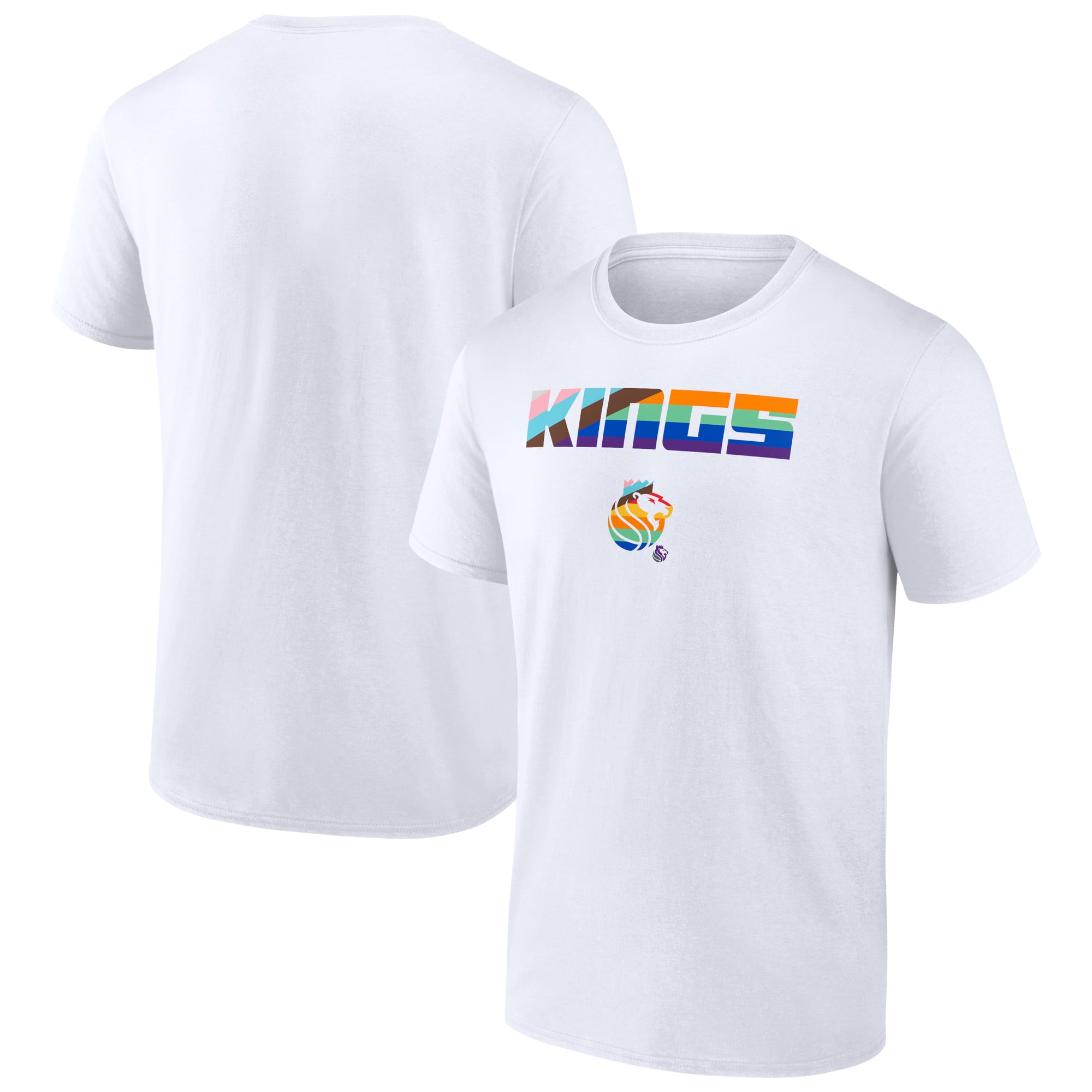 Men's White Sacramento Kings Pride T-Shirt