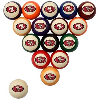 Imperial Cream San Francisco 49ers Retro Billiard Ball Set