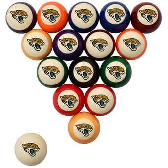 Imperial Cream Jacksonville Jaguars Retro Billiard Ball Set