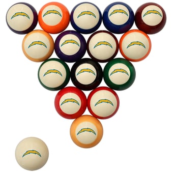 Imperial Cream Los Angeles Chargers Retro Billiard Ball Set