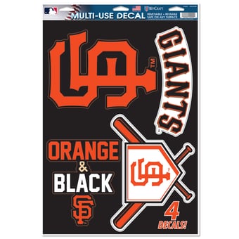 WinCraft San Francisco Giants Primary 11'' x 17'' Multi-Use Decal Sheet