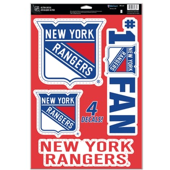 WinCraft New York Rangers Primary 11'' x 17'' Multi-Use Decal Sheet