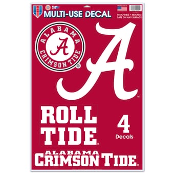WinCraft Alabama Crimson Tide Primary 11'' x 17'' Multi-Use Decal Sheet