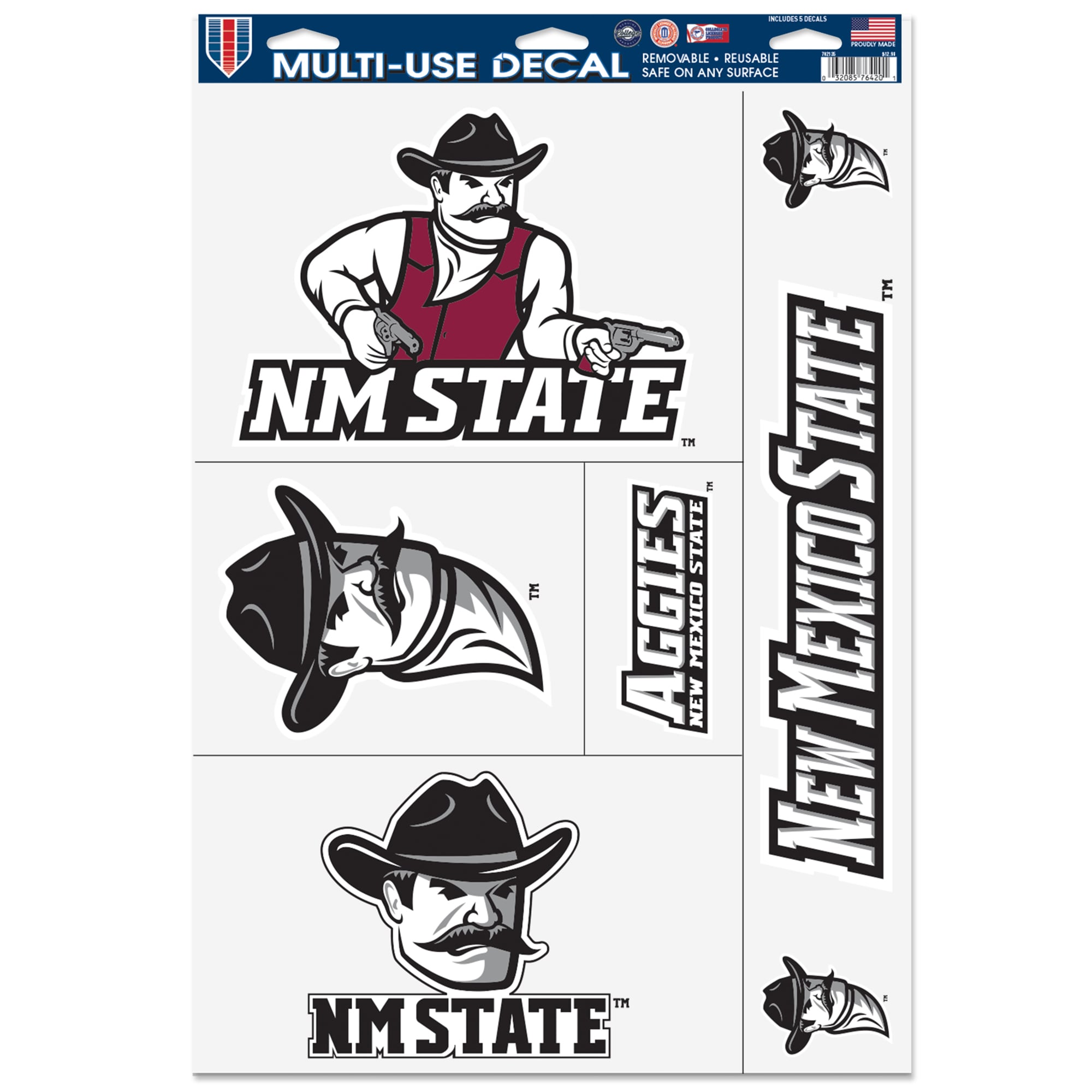 WinCraft New Mexico State Aggies 11'' x 17'' Multi-Use Decal Sheet