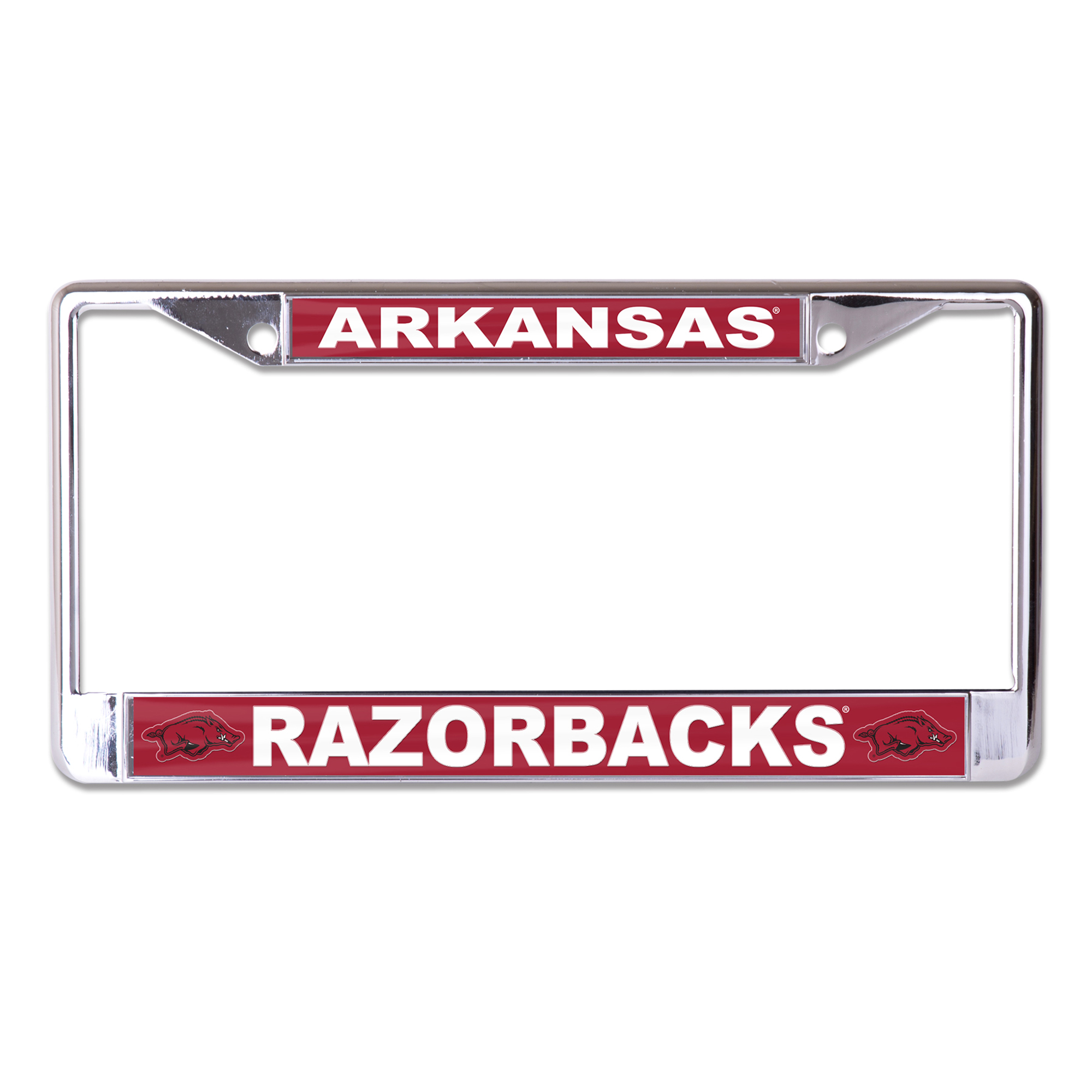 WinCraft Arkansas Razorbacks Secondary Logo S/L Metal License Plate Frame