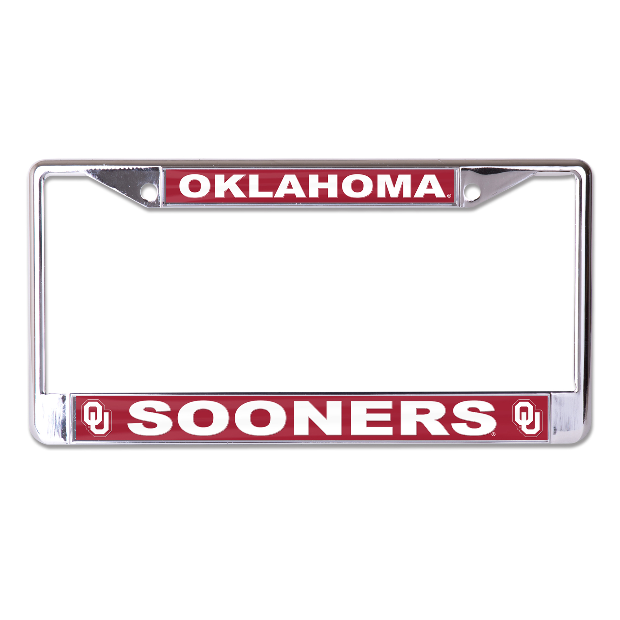 WinCraft Oklahoma Sooners S/L Team Color Covered Metal License Plate Frame