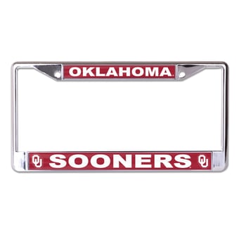 WinCraft Oklahoma Sooners S/L Team Color Covered Metal License Plate Frame