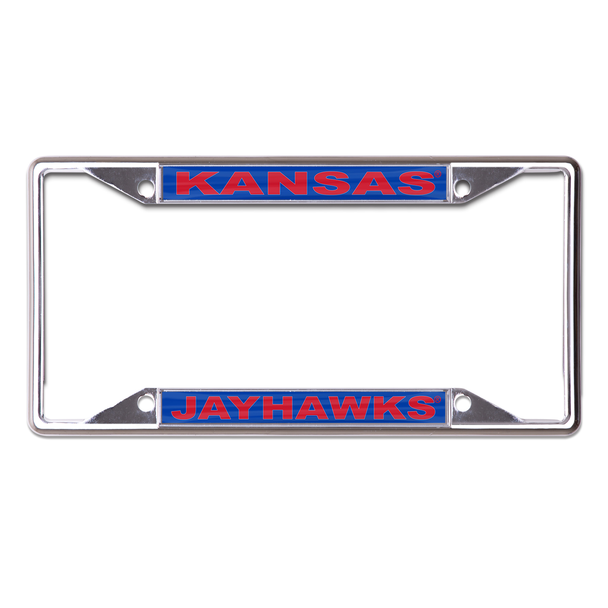 WinCraft Kansas Jayhawks Printed Metal License Plate Frame