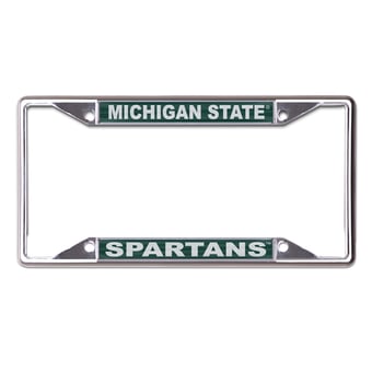 WinCraft Michigan State Spartans Printed Primary Metal License Plate Frame