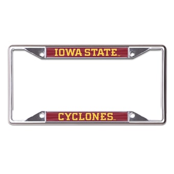 WinCraft Iowa State Cyclones Printed Wordmark Metal License Plate Frame