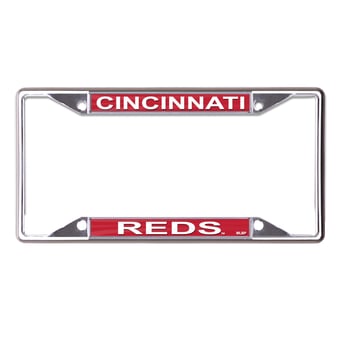WinCraft Cincinnati Reds Printed Wordmark Metal License Plate Frame