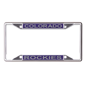 WinCraft Colorado Rockies Printed Metal License Plate Frame