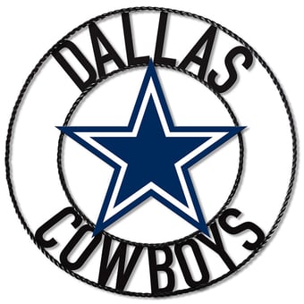 Imperial Dallas Cowboys 24'' Wrought Iron Wall Art