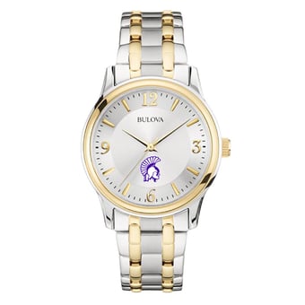 Women's Bulova Silver Winona State Warriors Classic Two-Tone Round Watch