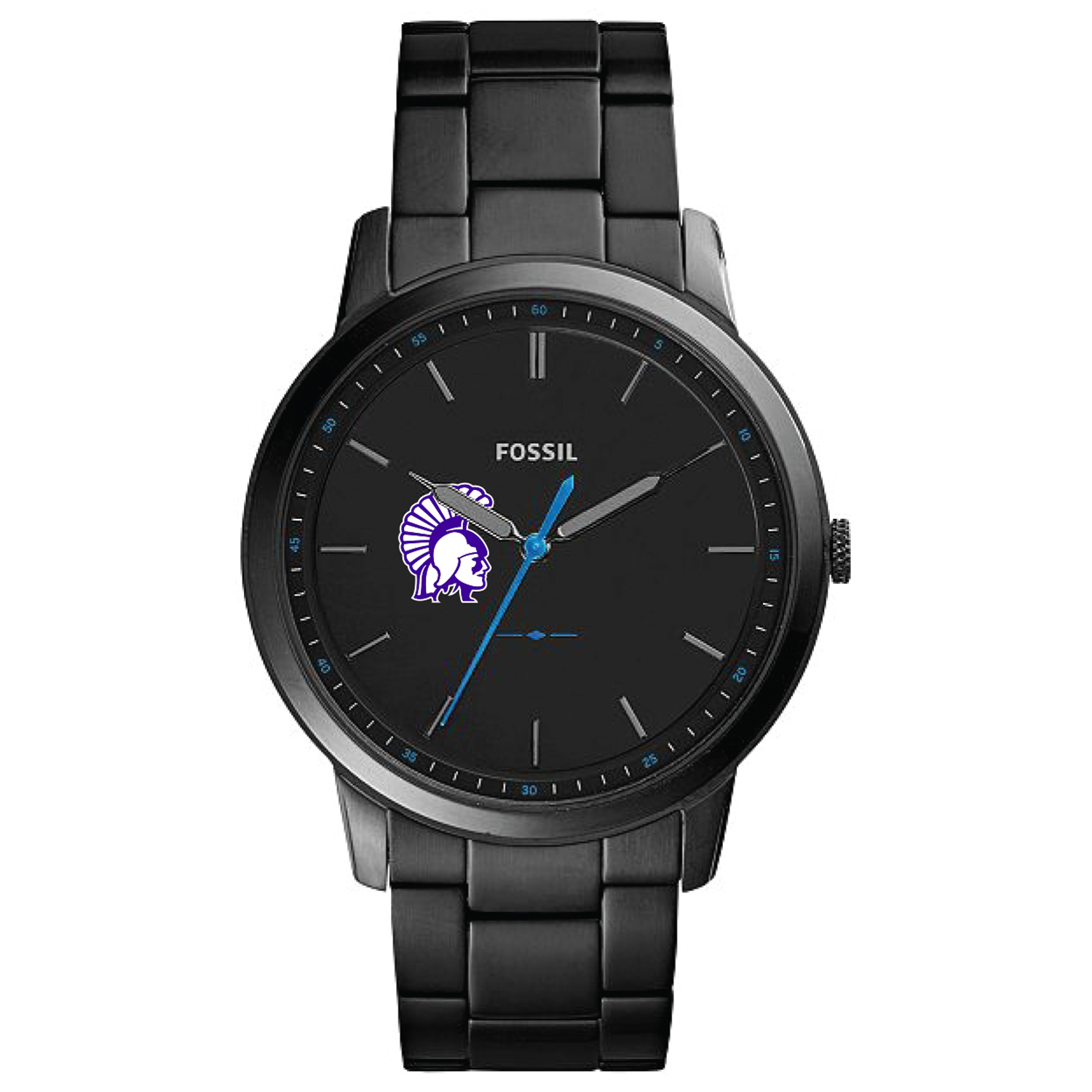 Fossil Black Winona State Warriors The Minimalist Slim Stainless Steel Watch
