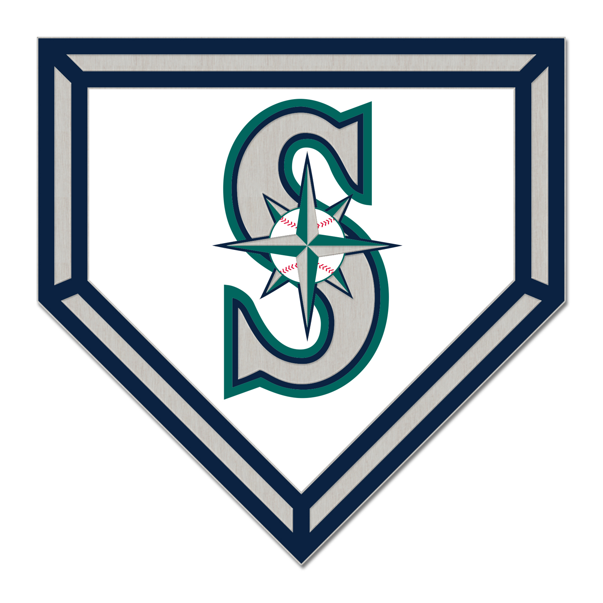 WinCraft Seattle Mariners Home Plate Collector Pin