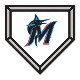 WinCraft Miami Marlins Home Plate Collector Pin