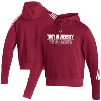 Men's adidas Cardinal Troy University Trojans Fashion Pullover Hoodie
