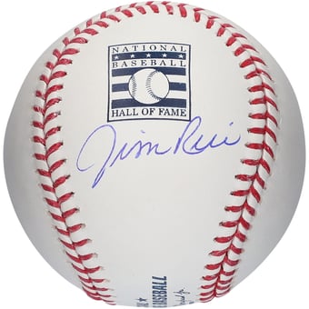 Jim Rice Boston Red Sox Autographed Hall of Fame Logo Baseball