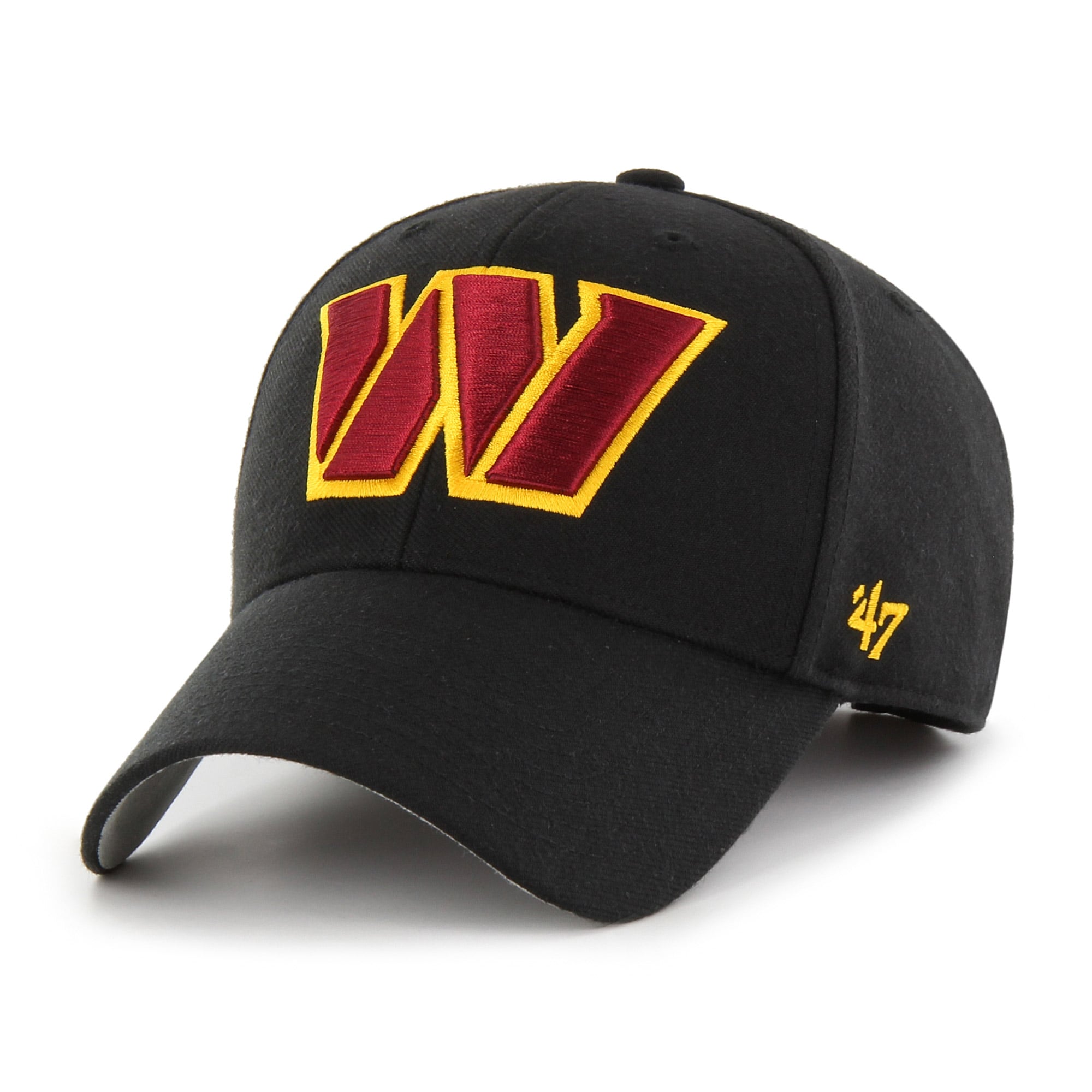 Men’s ’47 Black Washington Commanders MVP Adjustable Hat Men’s ’47 Black Washington Commanders MVP Adjustable Hat