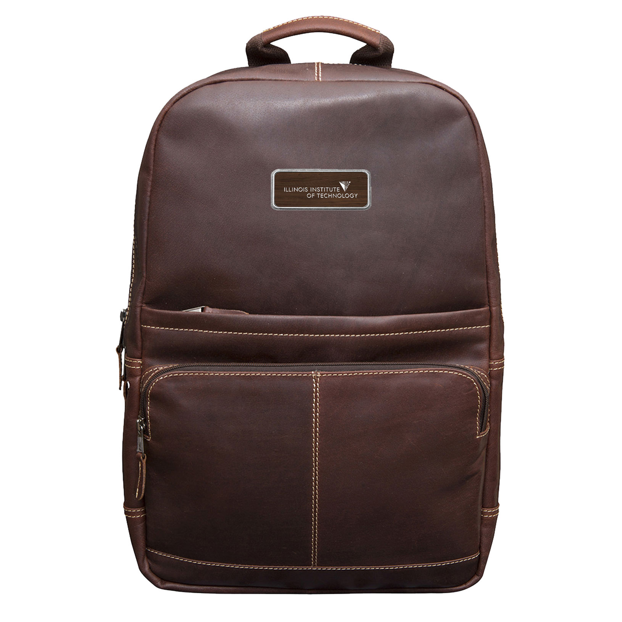 Brown Illinois Tech Scarlet Hawks Logo Plate Kannah Canyon Backpack