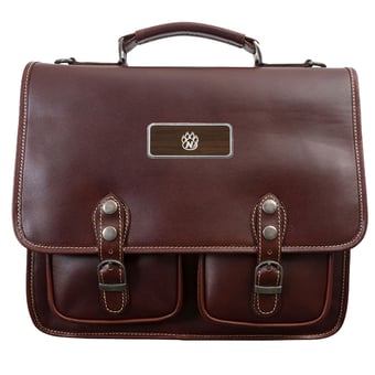 Brown Northwest Missouri State Bearcats Logo Plate Sabino Briefcase