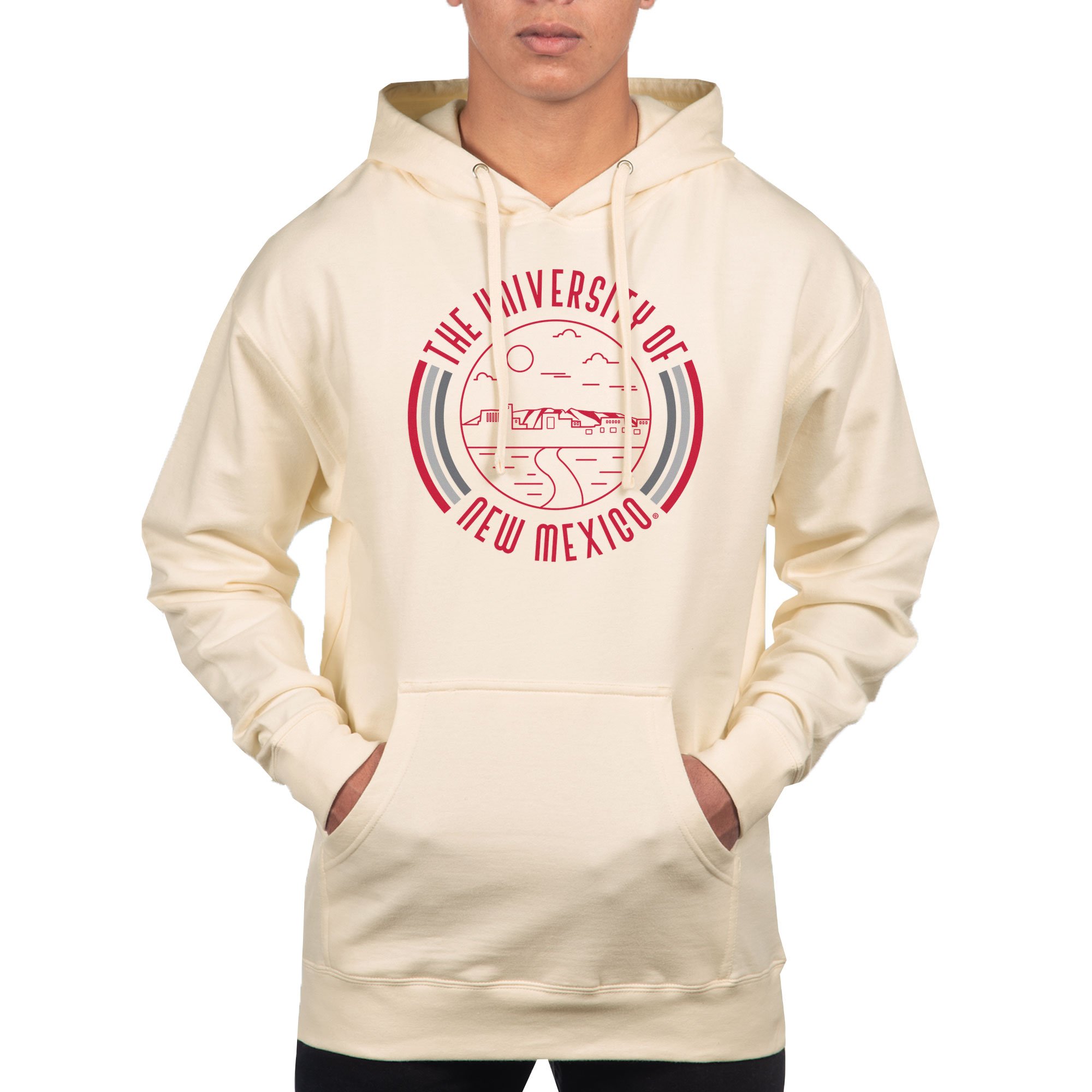Men's Uscape Apparel Cream New Mexico Lobos Standard Pullover Hoodie