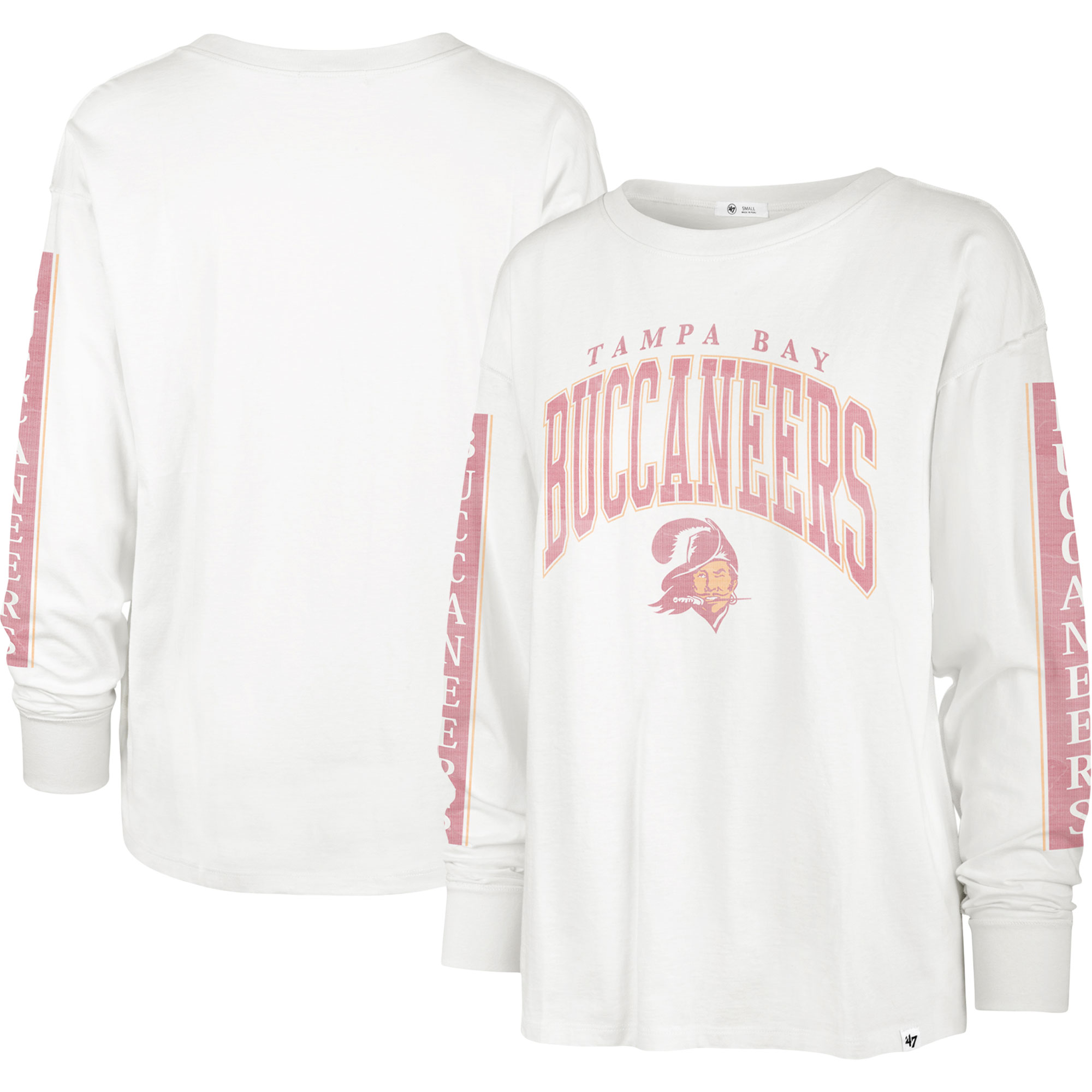 Women's '47 White Tampa Bay Buccaneers Statement Long Sleeve T-Shirt