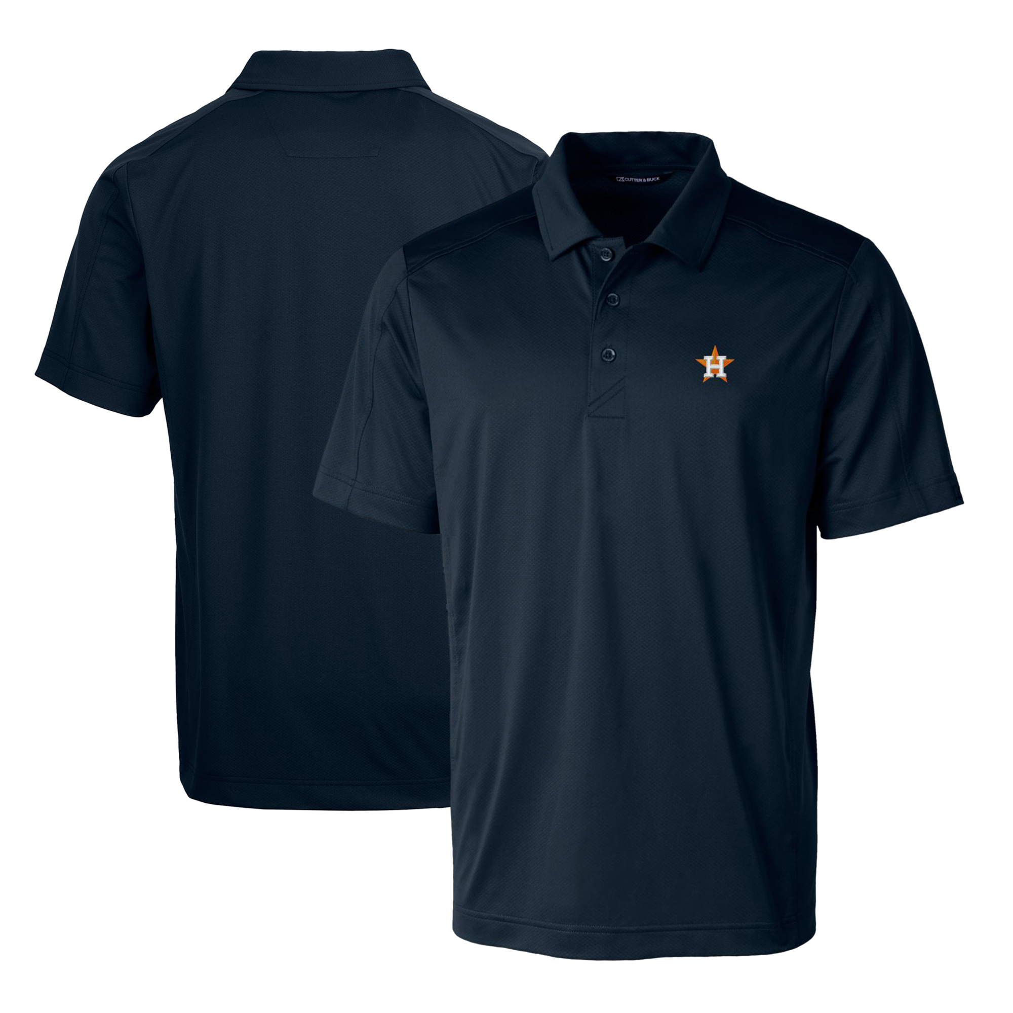 Men’s Cutter & Buck Navy Houston Astros Prospect Textured Stretch Polo Men’s Cutter & Buck Navy Houston Astros Prospect Textured Stretch Polo