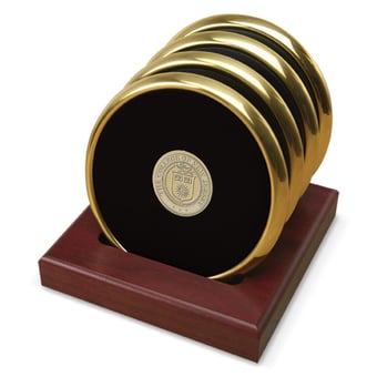 Gold College of New Jersey Lions -Piece Coaster Set