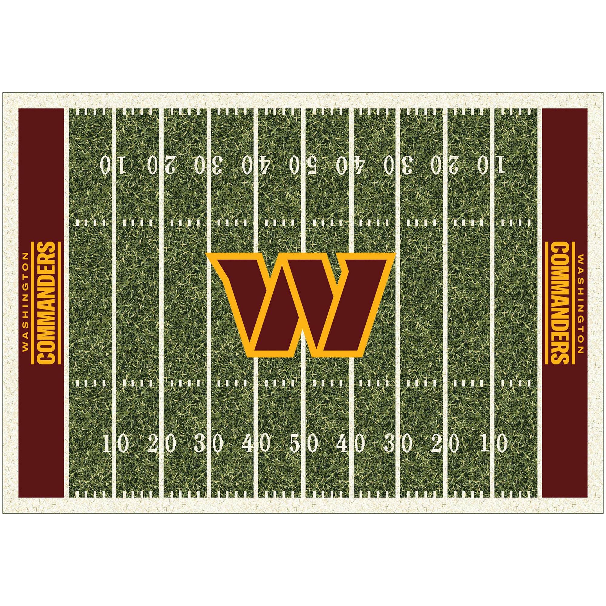 Imperial Washington Commanders 5'4'' x 7'8'' Home Field Rug