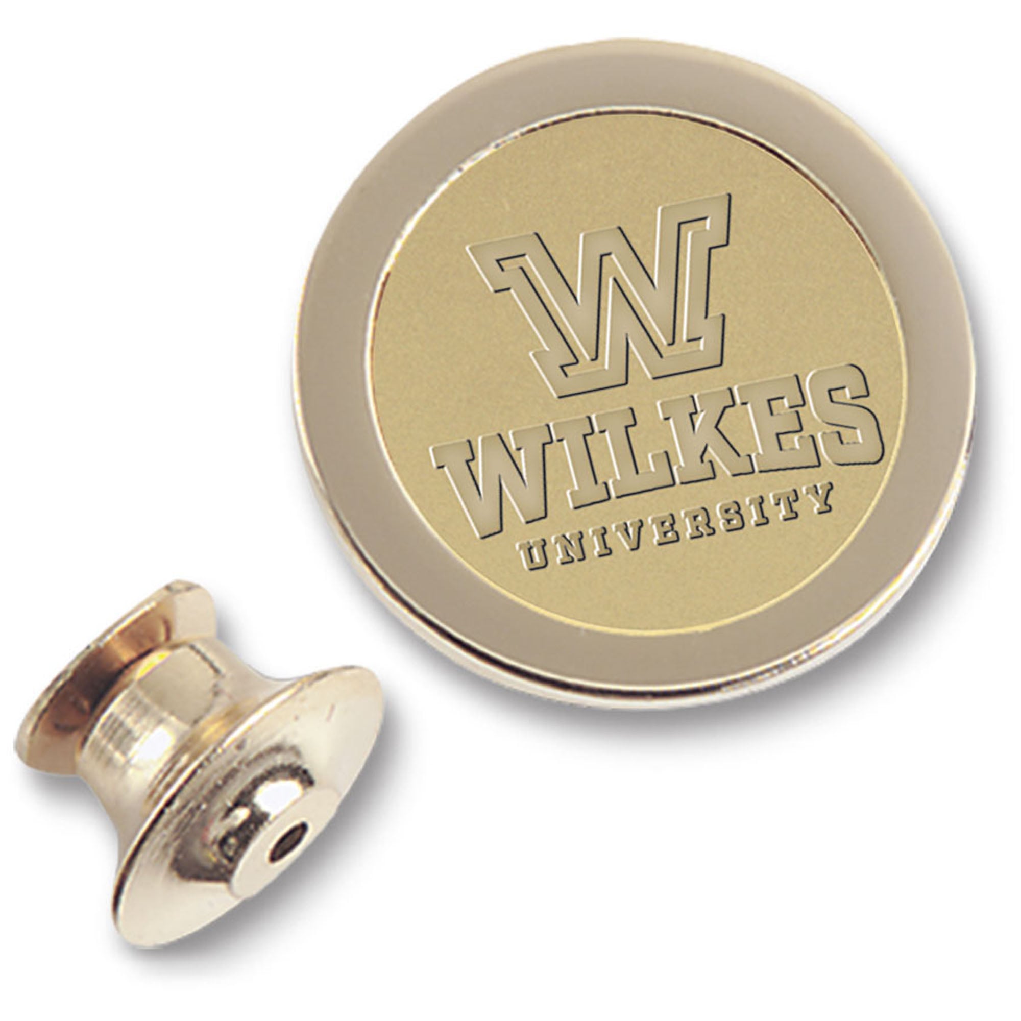 Gold Wilkes Colonels Logo Lapel Pin