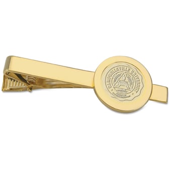 Gold Campbellsville Tigers Logo Tie Bar