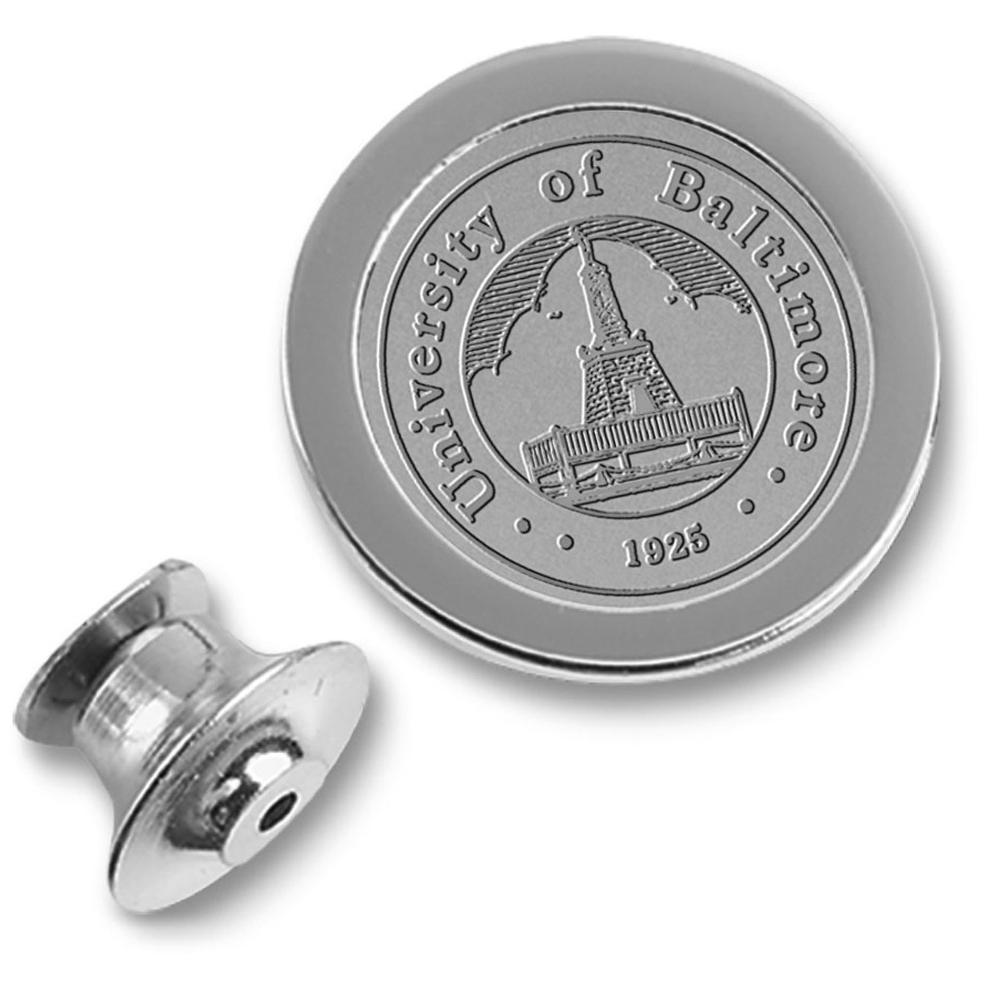Silver UBalt Bees Lapel Pin