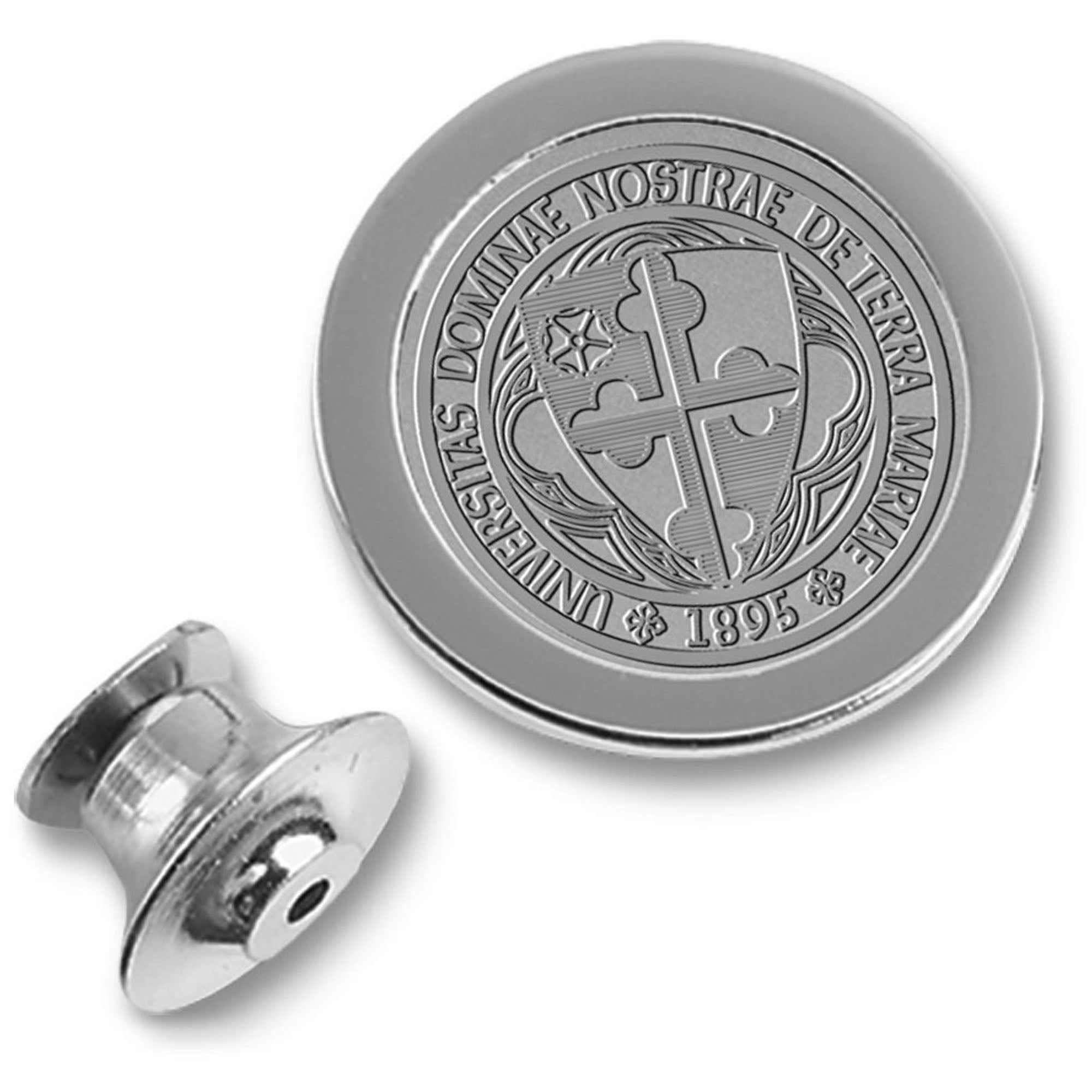Silver Notre Dame of Maryland Gators Lapel Pin