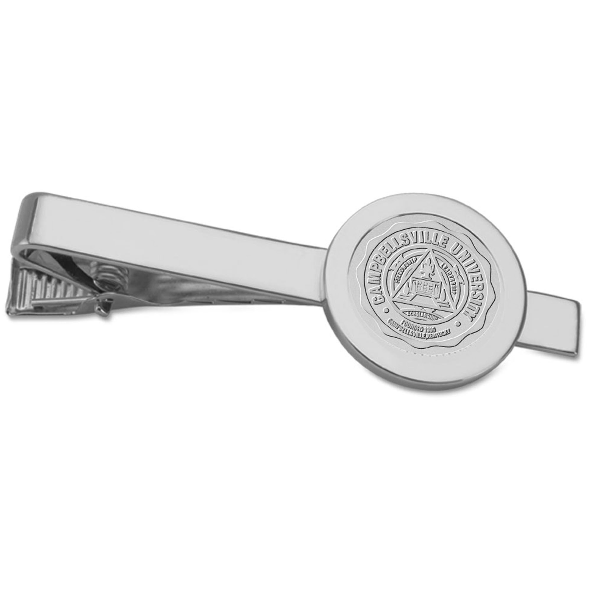 Silver Campbellsville Tigers Tie Bar