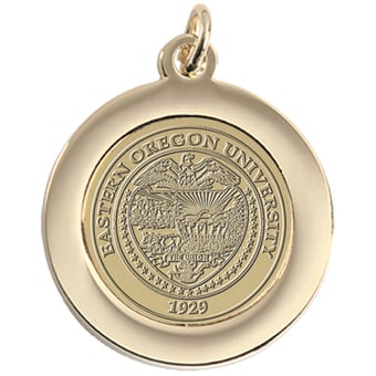 Gold Eastern Oregon Mountaineers Team Pendant
