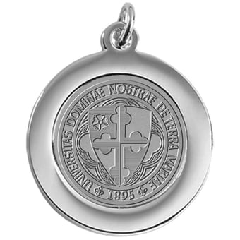 Silver Notre Dame of Maryland Gators Team Pendant