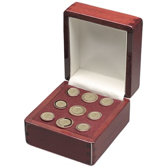 Gold College of New Jersey Lions 9-Piece Blazer Button Set
