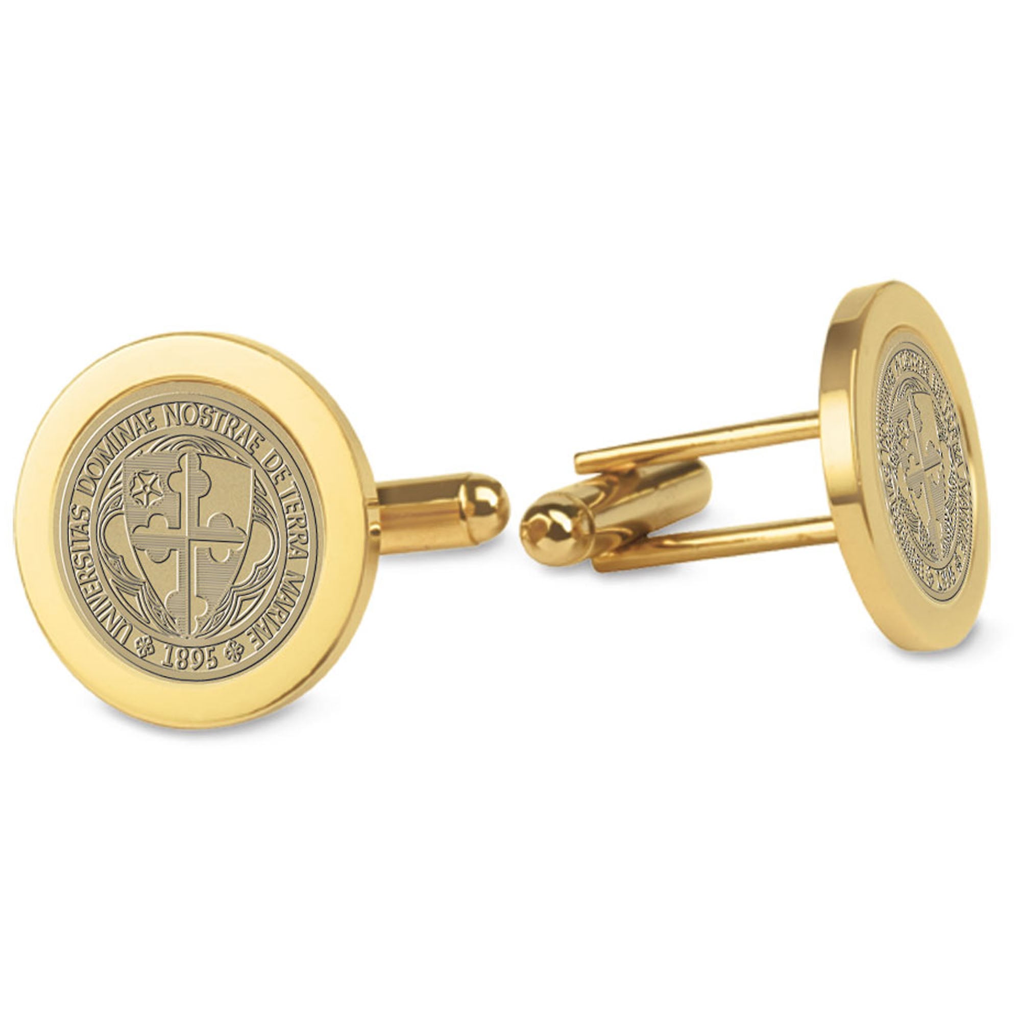 Gold Notre Dame of Maryland Gators Cufflinks