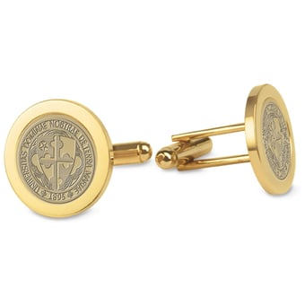 Gold Notre Dame of Maryland Gators Cufflinks