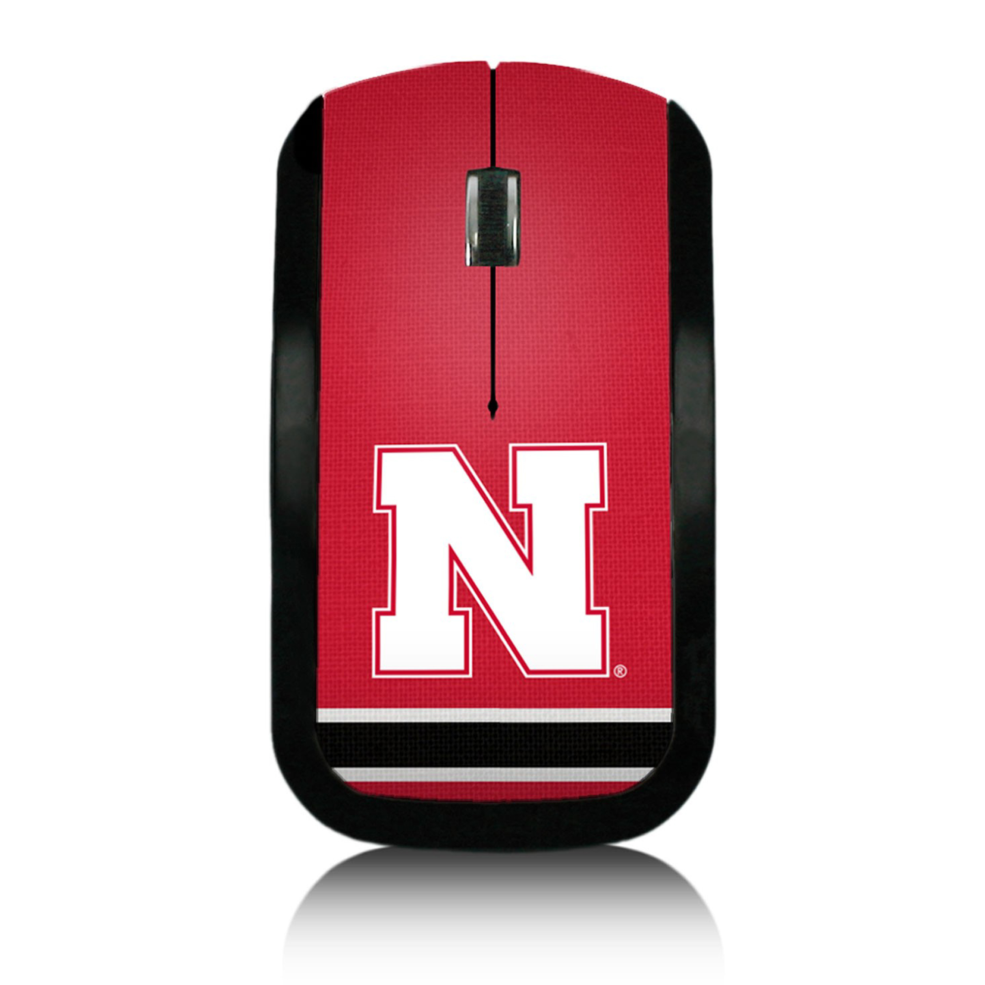 Nebraska Huskers Stripe Design Wireless Mouse