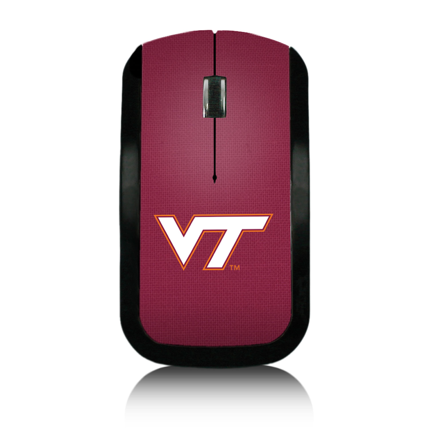 Virginia Tech Hokies Solid Design Wireless Mouse